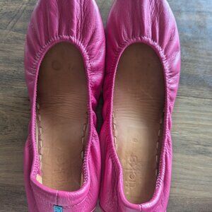 Tieks Pink Leather Flats size 8
